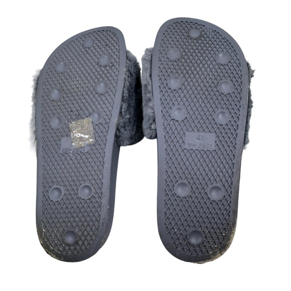Women's Gray Flip Flop with Chain Size: 41 - Picture 3 of 3